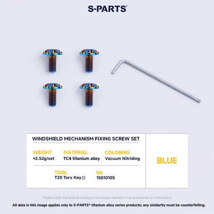 Windshield Fixing Bolt Set For SHOEI Z7 Z8 X14 GTAIR GTAIR2