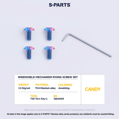 Windshield Fixing Bolt Set For SHOEI Z7 Z8 X14 GTAIR GTAIR2
