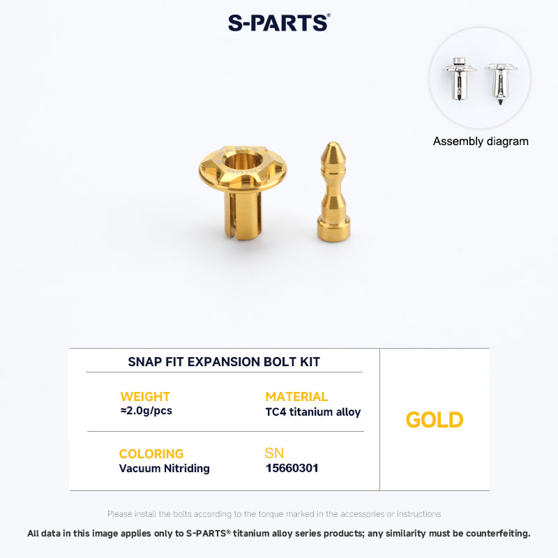 Snap Fit Expansion Bolt Kit For YAMAHA XMAX300