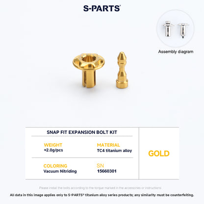 Snap Fit Expansion Bolt Kit For YAMAHA XMAX300