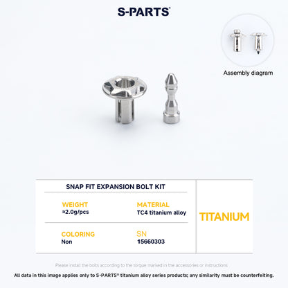 Snap Fit Expansion Bolt Kit For YAMAHA XMAX300
