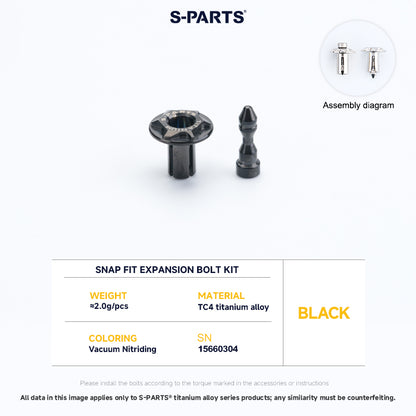 Snap Fit Expansion Bolt Kit For YAMAHA XMAX300