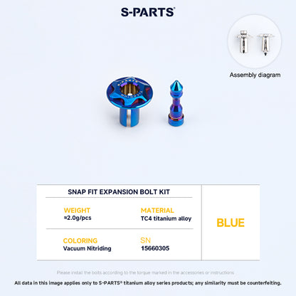 Snap Fit Expansion Bolt Kit For YAMAHA XMAX300