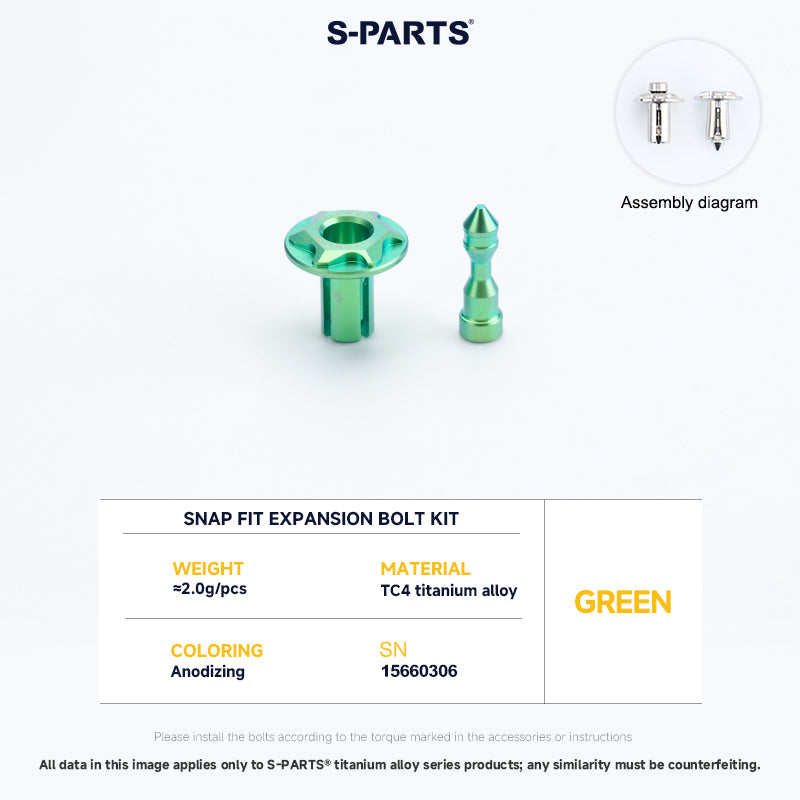 Snap Fit Expansion Bolt Kit For YAMAHA XMAX300