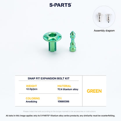 Snap Fit Expansion Bolt Kit For YAMAHA XMAX300