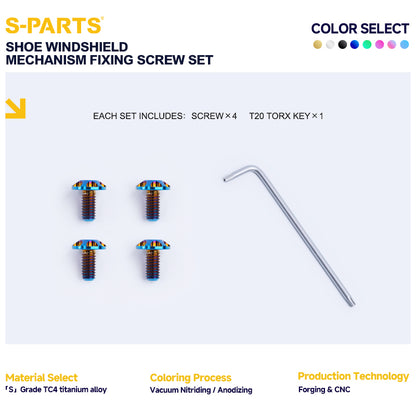 Windshield Fixing Bolt Set For SHOEI Z7 Z8 X14 GTAIR GTAIR2