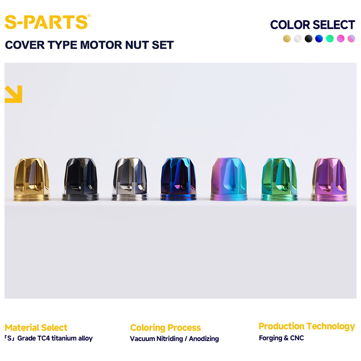 Cover Type Motor Nut Set