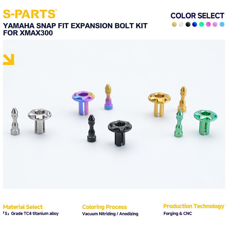 Snap Fit Expansion Bolt Kit For YAMAHA XMAX300