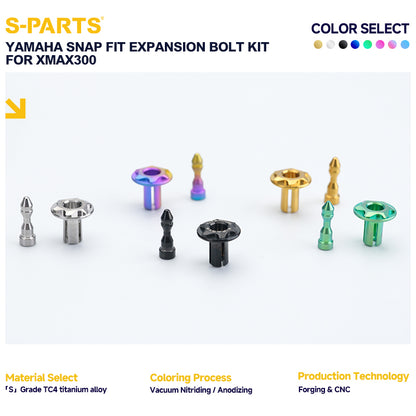 Snap Fit Expansion Bolt Kit For YAMAHA XMAX300