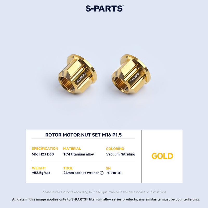 Rotor Motor Nut Set