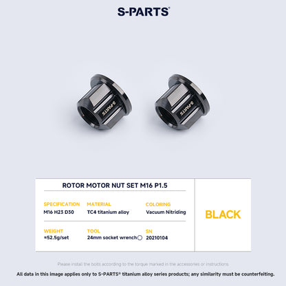 Rotor Motor Nut Set