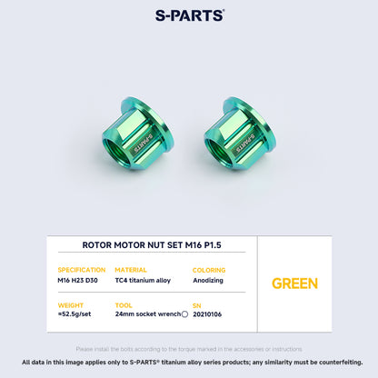Rotor Motor Nut Set