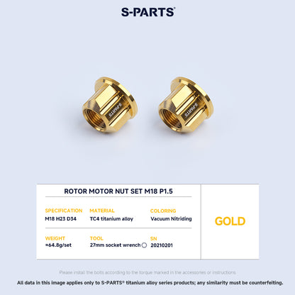 Rotor Motor Nut Set