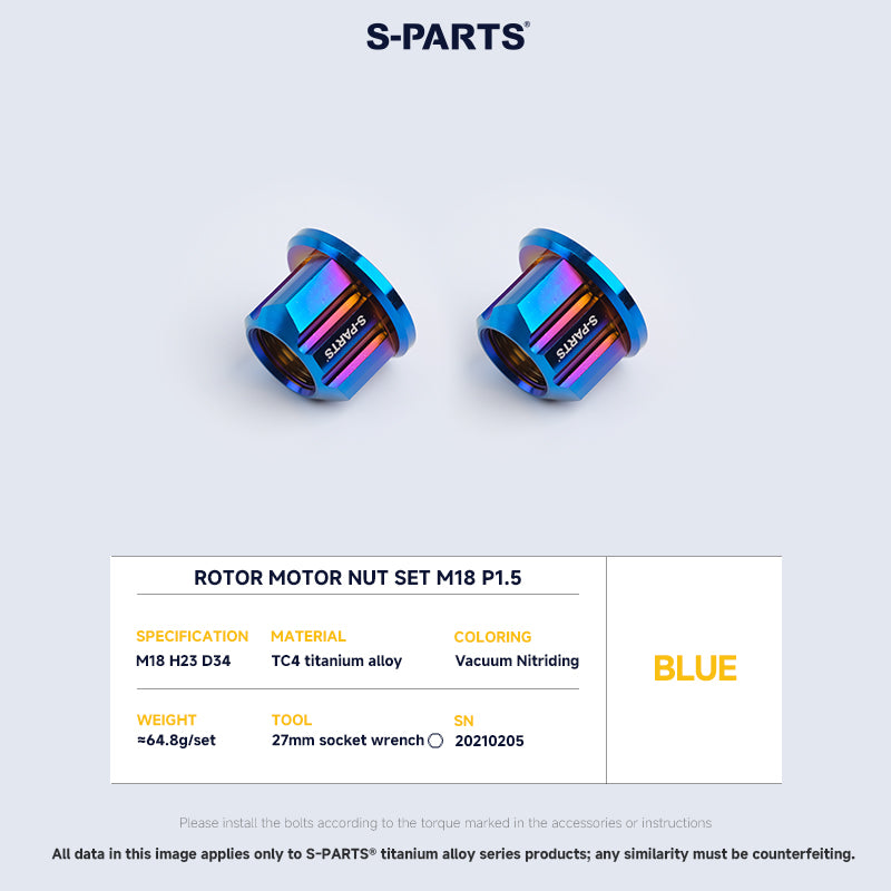 Rotor Motor Nut Set