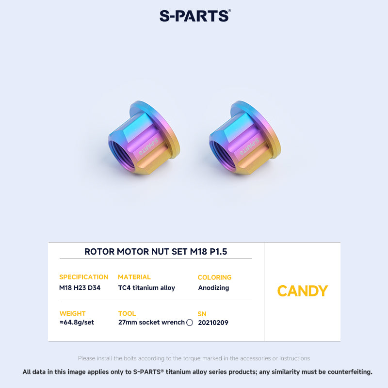 Rotor Motor Nut Set