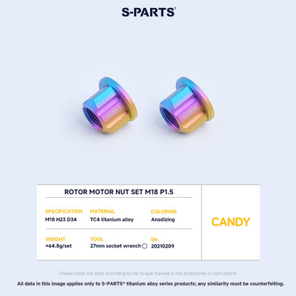 Rotor Motor Nut Set