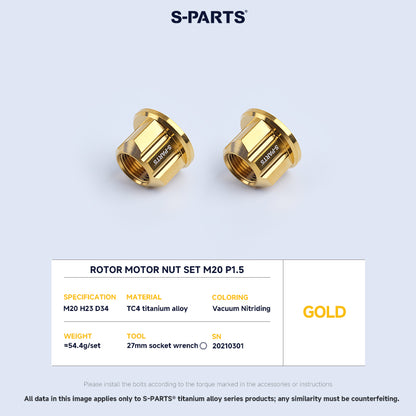 Rotor Motor Nut Set