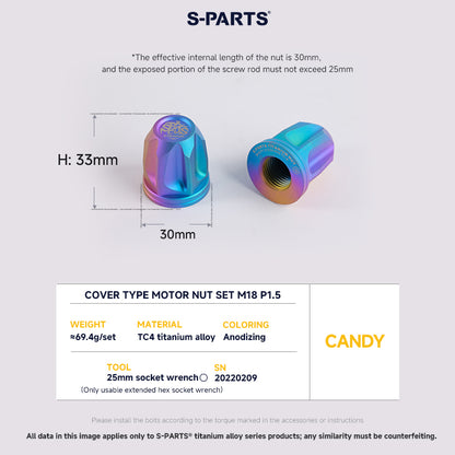 Cover Type Motor Nut Set