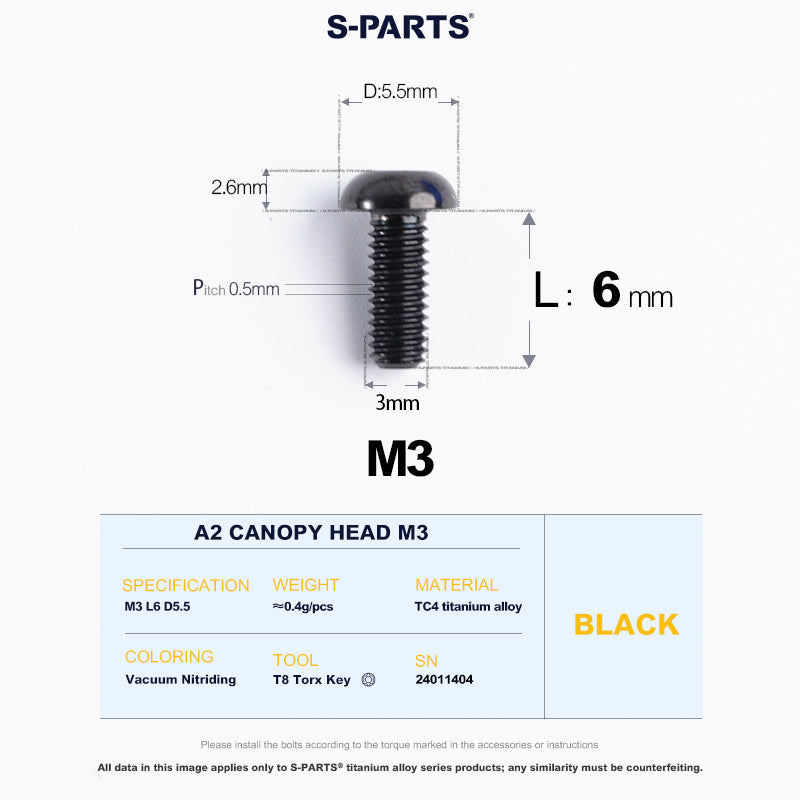 A2 Button Head M3