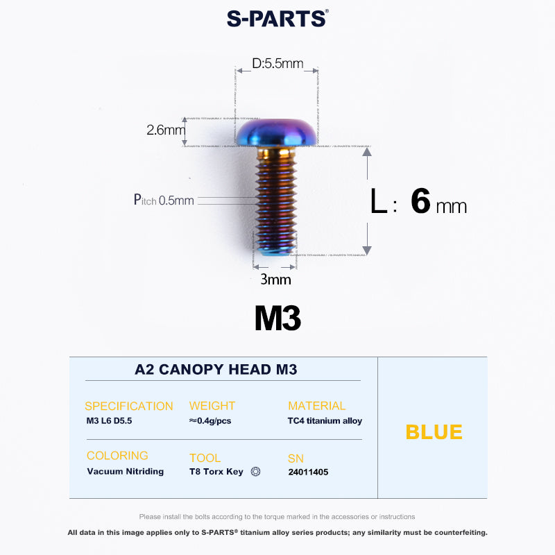 A2 Button Head M3