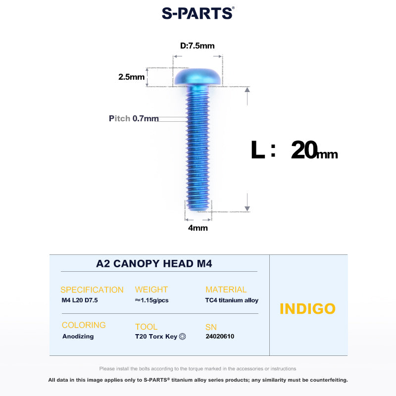 A2 Button Head M4