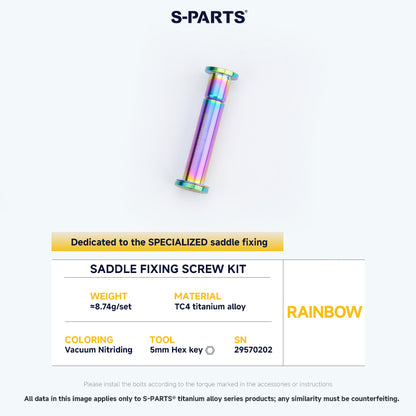 Saddle Fixing Screw Kit For SPECIALIZED