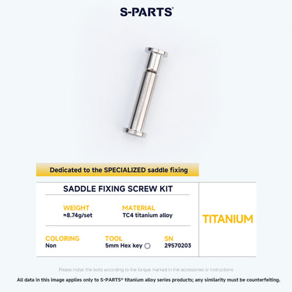 Saddle Fixing Screw Kit For SPECIALIZED