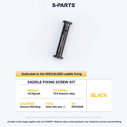 Saddle Fixing Screw Kit For SPECIALIZED