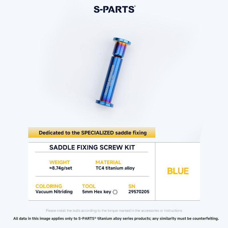 Saddle Fixing Screw Kit For SPECIALIZED