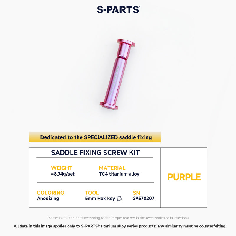 Saddle Fixing Screw Kit For SPECIALIZED