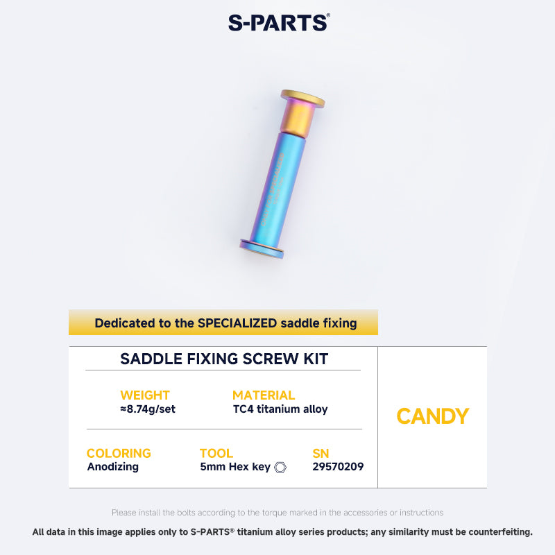 Saddle Fixing Screw Kit For SPECIALIZED