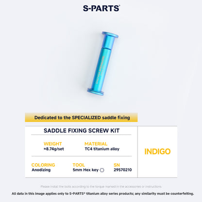 Saddle Fixing Screw Kit For SPECIALIZED
