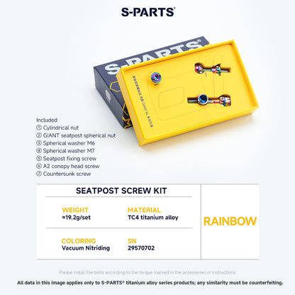 Seatpost Clamp Screw Kit For GIANT