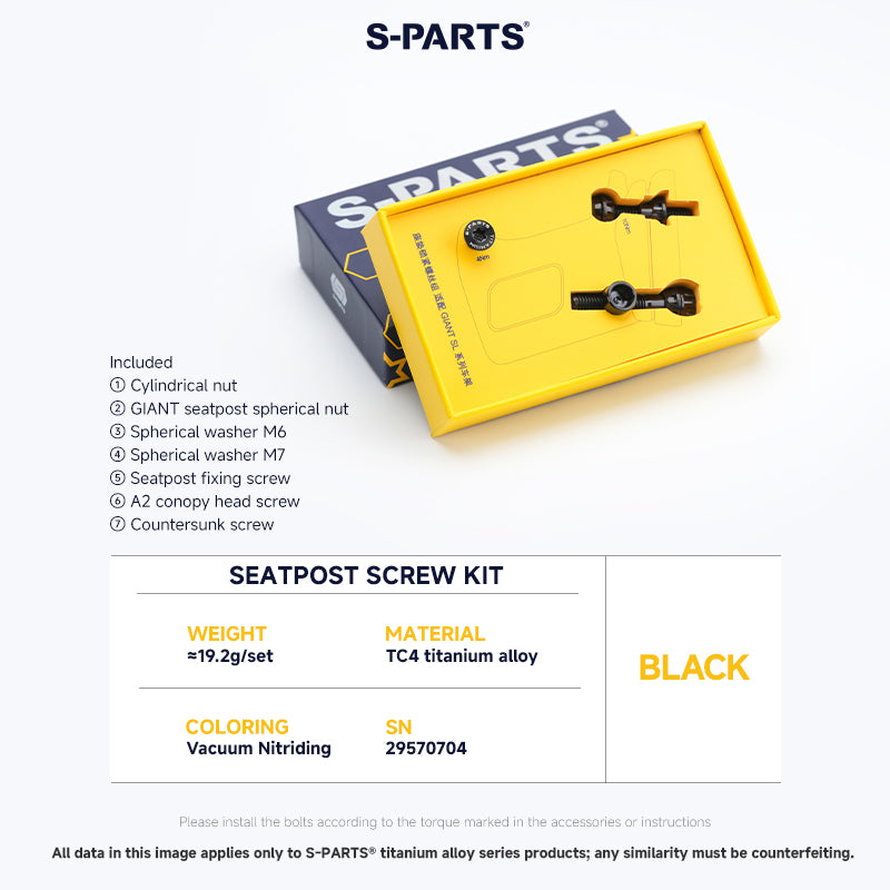Seatpost Clamp Screw Kit For GIANT