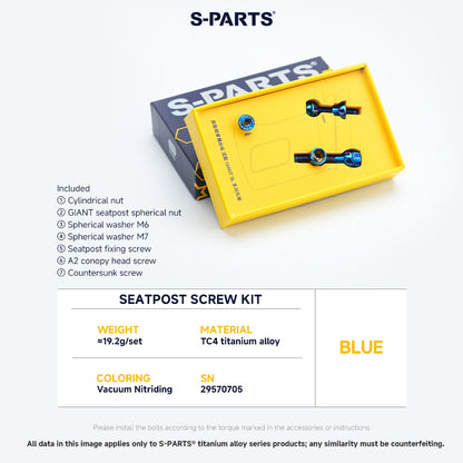 Seatpost Clamp Screw Kit For GIANT