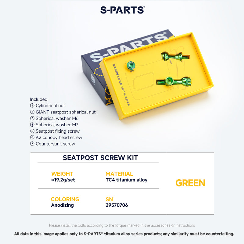 Seatpost Clamp Screw Kit For GIANT