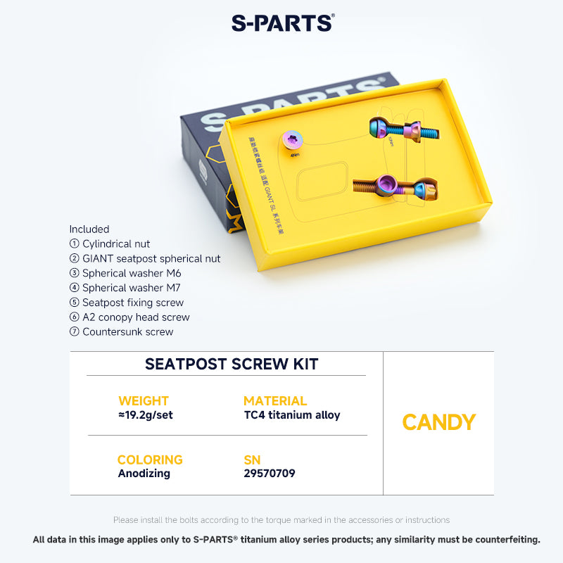 Seatpost Clamp Screw Kit For GIANT