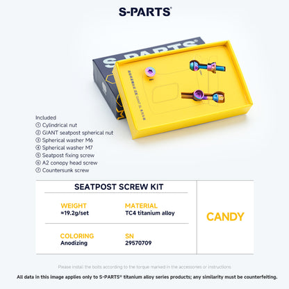 Seatpost Clamp Screw Kit For GIANT