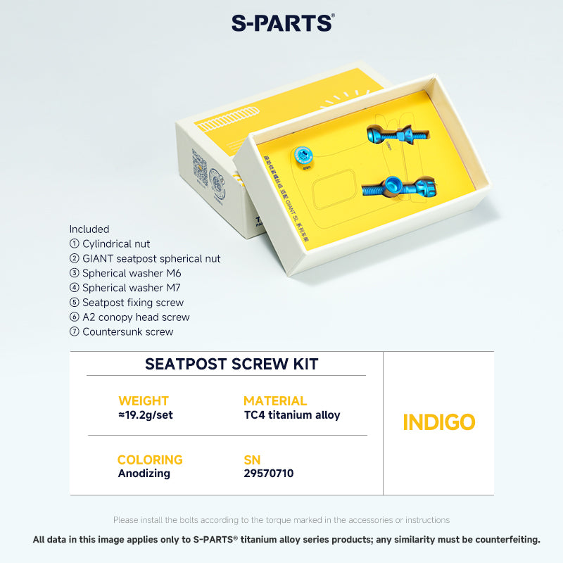 Seatpost Clamp Screw Kit For GIANT