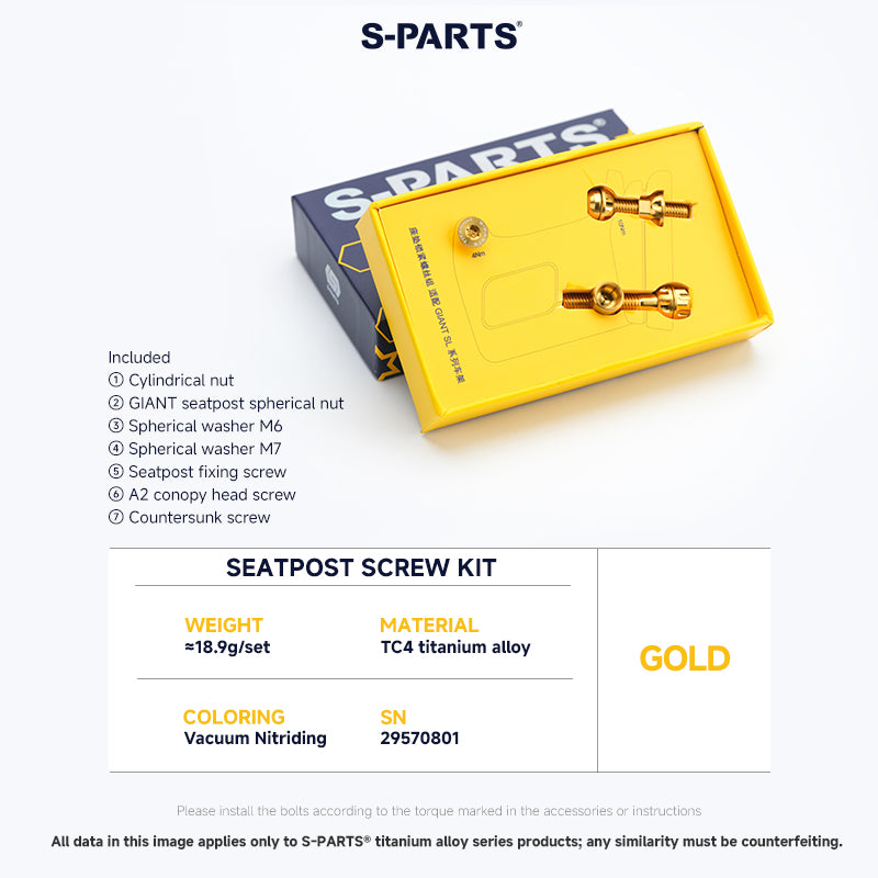 Seatpost Clamp Screw Kit For GIANT