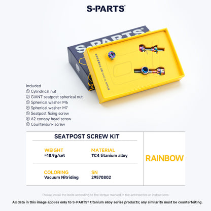 Seatpost Clamp Screw Kit For GIANT