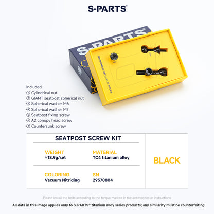 Seatpost Clamp Screw Kit For GIANT