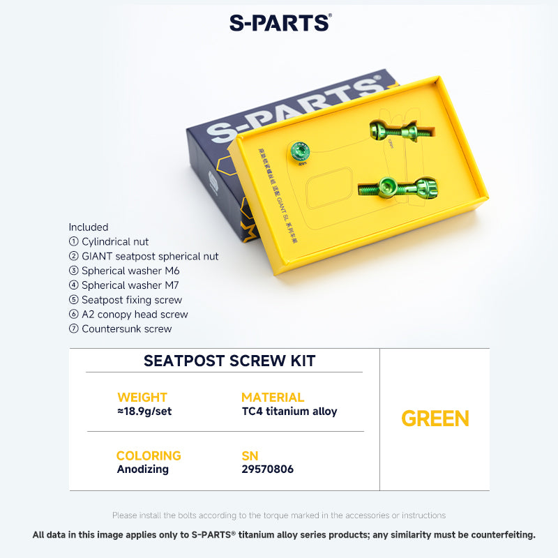 Seatpost Clamp Screw Kit For GIANT