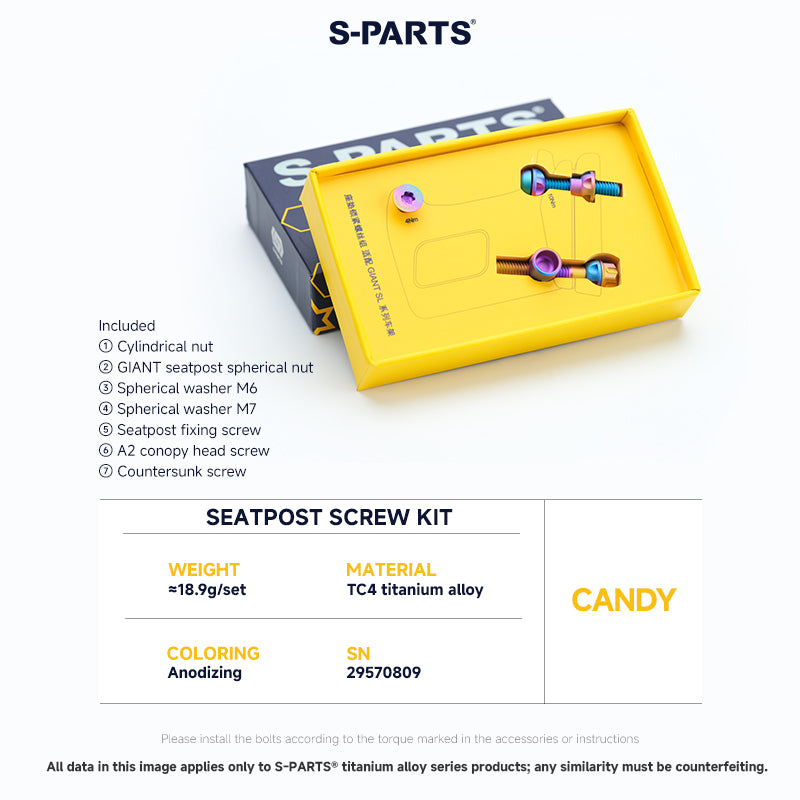 Seatpost Clamp Screw Kit For GIANT