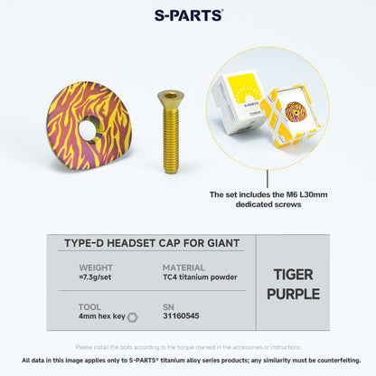 3DAM Type-D Headset Cap For GIANT