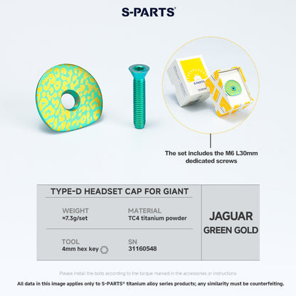 3DAM Type-D Headset Cap For GIANT