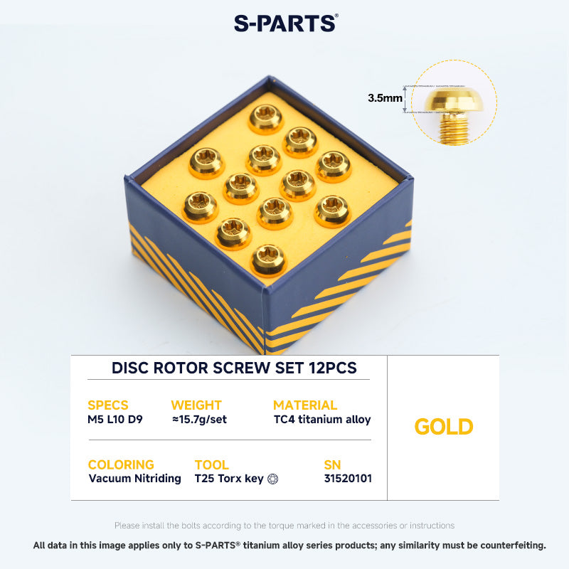 Disc Rotor Screw Set