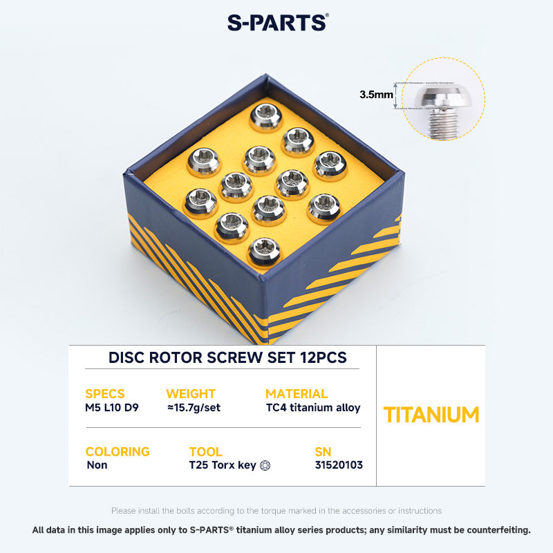 Disc Rotor Screw Set