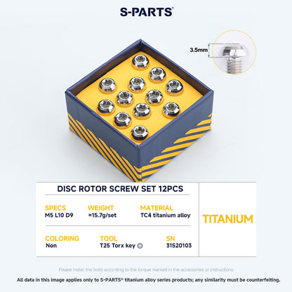 Disc Rotor Screw Set