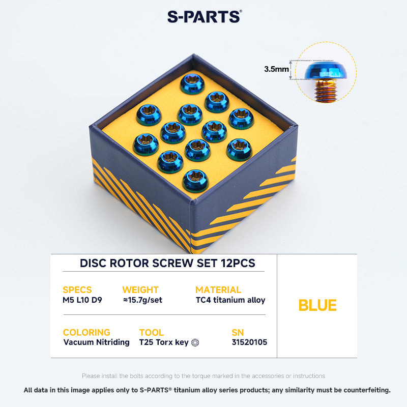 Disc Rotor Screw Set